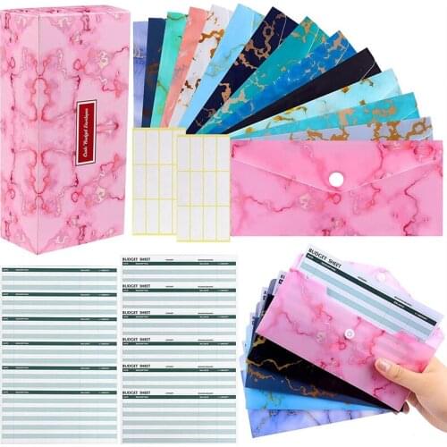 NEW-33 Pieces Cash Envelopes System for Budgeting Envelopes Waterproof Budget Envelopes They Are Great for Storage Cash