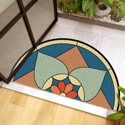 PVC Doormat Entrance Hallway Boho Printed Non Slip Floor Mat Rugs Outdoor Bedroom Kitchen Carpet Rugs Welcome Front Door Mat