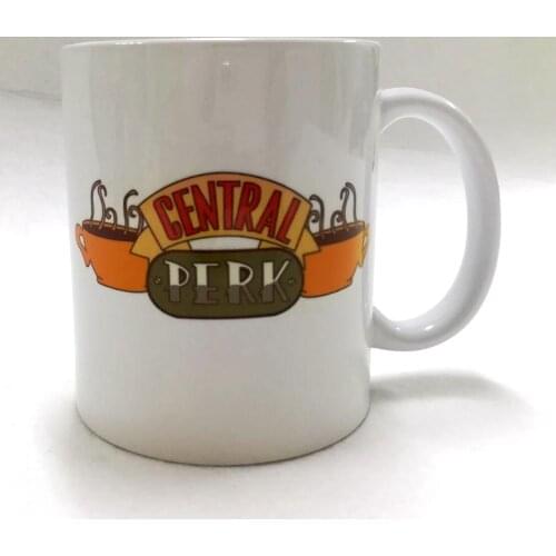 TV Series Friends Central Perk Mug Coffee Cup Cosplay Ceramics Tea Mug Halloween Cartoon Office Mug Christmas Gift