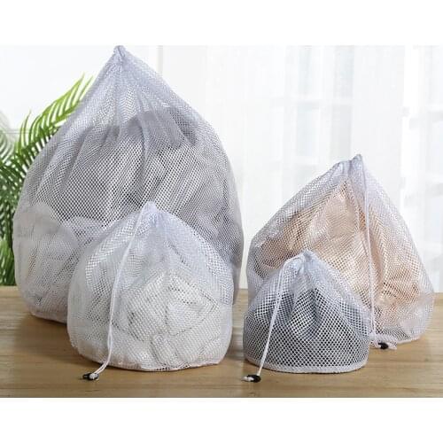 All Kinds Of Size Draw String Protective Laundry Bags For Washing Machine Special Fine Coarse Mesh Bra Underwear Nets Pockets