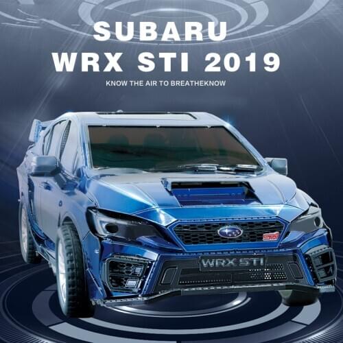 MMZ MODEL 3D Metal Puzzle Subaru WRX STI 2019 Racing Car Vehicle DIY 3D Laser Cut Model Puzzle Toys for Children Gifts Adult