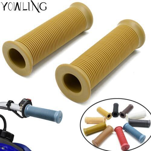 Motorcycle Handle Bar Vintage Handle Grips Dirt Pit Bike Motocross Universal 7/8" Handlebar Rubber Gel Hand Grips Brake Hands