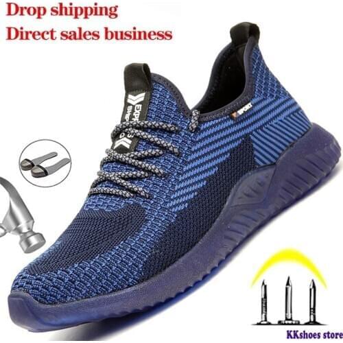 Male Steel Toe Work Safety Boot Puncture Proof Working Shoes For Men Shoes Comfort Safety Shoes Men Boots Indestructible Shoes