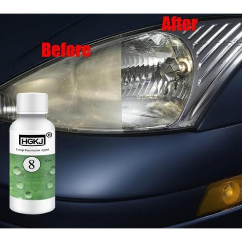 1Pcs 20Ml HGKJ-8 Car Lens Restoration Kit Headlight Brightening Headlight Repairing Tool Car Light Cleaner