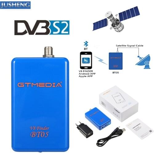 New GTmedia V8 Finder BT05 1080p Bluetooth DVB-S2 Satellite Finder with lithium Support Android and IOS System