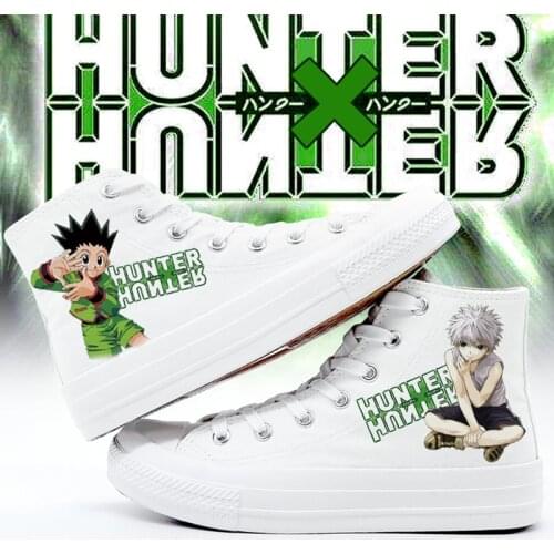 HUNTER X HUNTER GON FREECSS Cosplay shoes HUNTER X HUNTER Killua Zoldyck rope soled shoes Casual Canvas Shoes size 35-44 in stoc