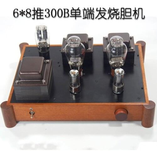 Latest 300B Class A single-ended high-fidelity tube power amplifier, 717A 6J8P 6M8 pre-stage push, 30HZ-20KHZ，low distortion