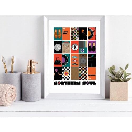 Northern Soul Keep The Faith Poster Colorful Canvas Painting Quote Art Print Decorative Wall Picture For Living Room Home Décor