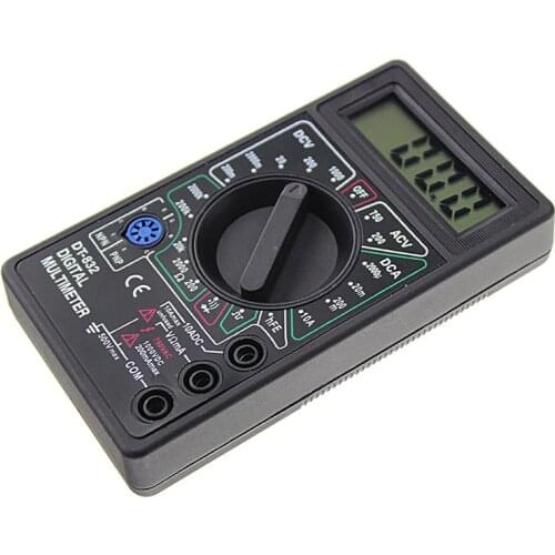 Professional DT832 Digital Multimeter LCD DC AC Voltmeter Ammeter Ohm Tester