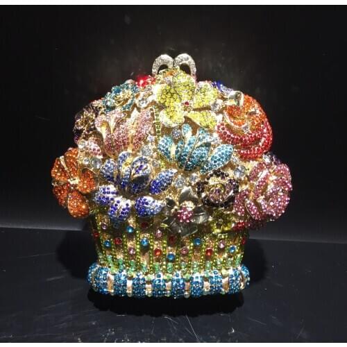 XIYUAN Luxury Diamond Evening bags Clutch Bags Gold Day small Clutch purse Clutches Wedding wallet Chains Shoulder Bags handbag