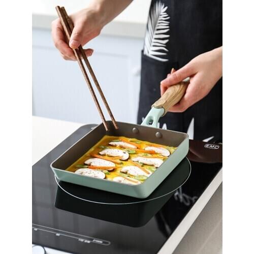 Pan frying pancakes fried egg steak non stick pot small Japanese Tamagoyaki electromagnetic stove gas cooker saute wok skillet
