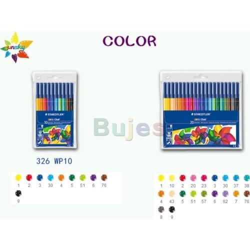 Staedtler Noris Club series 10/20 color Washable watercolor pen Pressure resistant NIB 1mm paper box set drawing art supplies