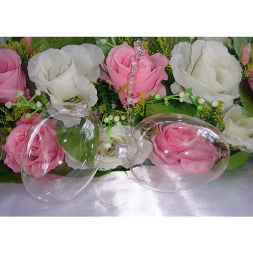 #Glass Easter Egg Shape Ball# EMS Free shipping, Christmas Ornament W70xH90mm Silver Tops, Home & Garden Decoration, 36pcs/lot