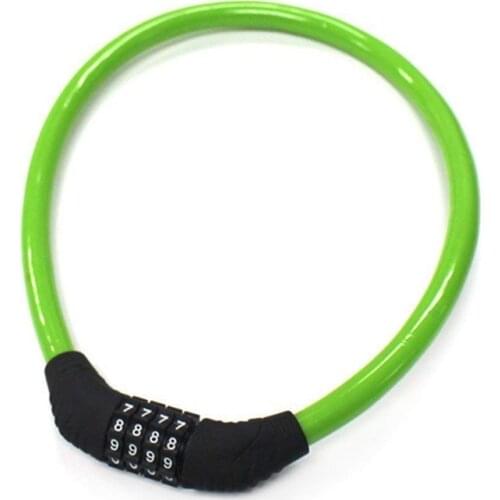 Bicycle Four-digit Lock Bicycle Cable Lock 4 Digit Code Combination Bike Security Lock Durable Classic Anti Theft Lock