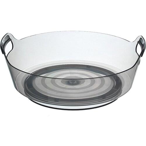 Rotating Kitchen Cabinet Storage Rack with Handles for Rotating Spice Racks, Refrigerator Storage, Table Tray Containers