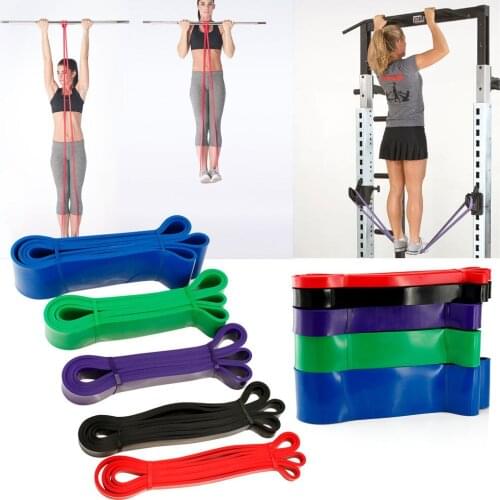 Yoga Resistance Rubber Bands Indoor Outdoor Fitness Equipment Pilates Gym Sport Training Workout Elastic Pull Up Bands 5 Types