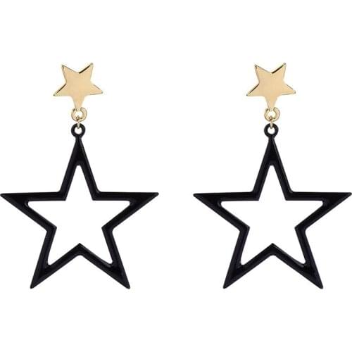 Christmas star woman earrings fashion wild hipster temperament earrings festival jewelry