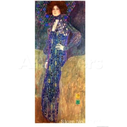 Gold paintings Emilie Floege Gustav Klimt reproduction art oil on canvas High quality Hand painted