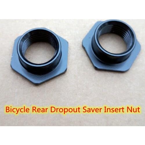1pc CNC Bicycle Rear Dropout Saver Insert Nut Problem Solver Replaces Stripped Threads carbon ROAD frame bike Frame saver Solver