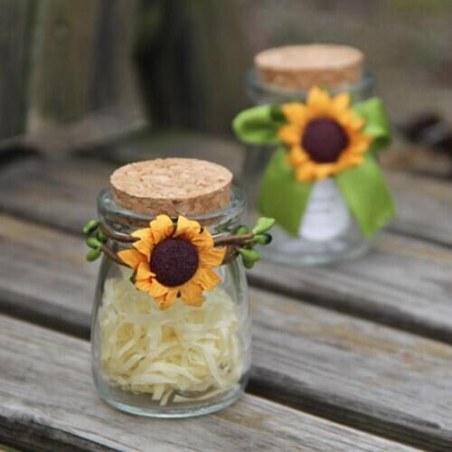 100pcs Homemade Sunflower Simulation Paper Sunflower for DIY Wedding Party Home Decorations 2020ing