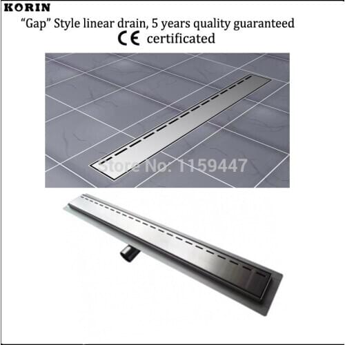 1000mm "Gap" Style Stainless Steel 304 Linear Shower Drain, Horizontal Drain, Floor Waste, Deodorant floor drain, Shower Channel