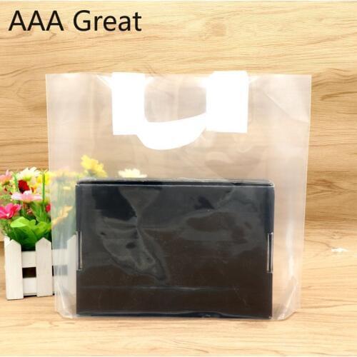 150Pcs/Lot Plastic Gift Bags Shopping Bags Clear Clothes Christmas Supplies Supermarket Wedding Birthday Party Packaging Pouches