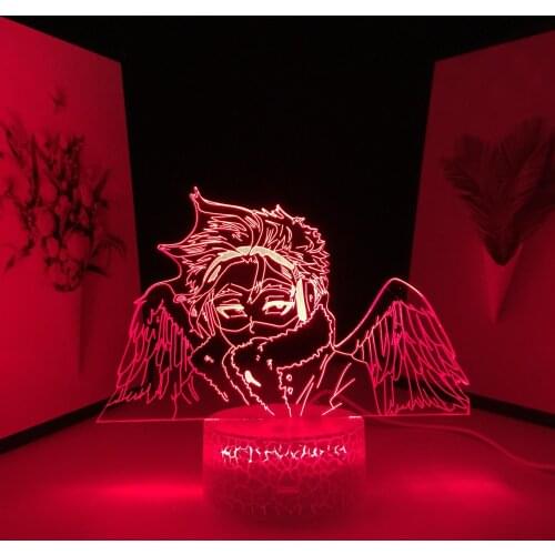 16 Colors Remote My Hero Academia Anime Figure Hawks Lamp for Child Bedroom Decor Kids Birthday Gift Manga Hawks LED Night Light