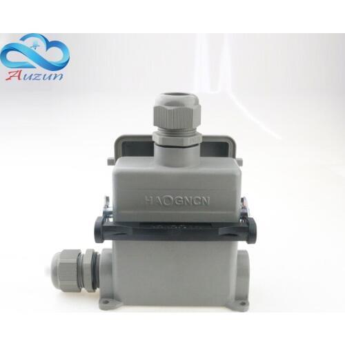 16 core H16B - HE - 016-4 heavy duty connector with cover the high mountain side for a single button 16 a500v screw c