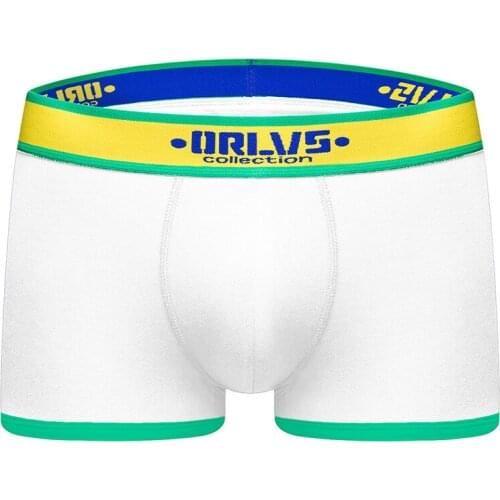 2020 ORLVS Brand Men Boxer Underwear New Cotton U Pouch Sexy Underpants Cueca Cotton Pants Boxer shorts Male Panties OR180