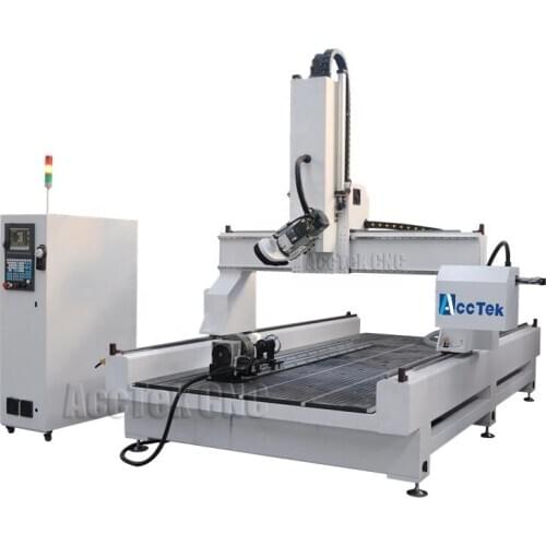 4 axis cnc router 1300*2500 milling machine professional machine metal