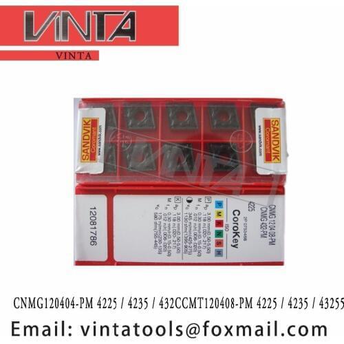 Free shipping high quality CCMT120408-PM 4225 / CCMT120408-PM 4235 / CCMT120408-PM 4325 cnc carbide turning inserts