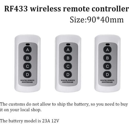 Wireless Smart remote controller 433MHz 4 Buttons light switch Accessories RF433 MHz distance 20m digital sticky controller