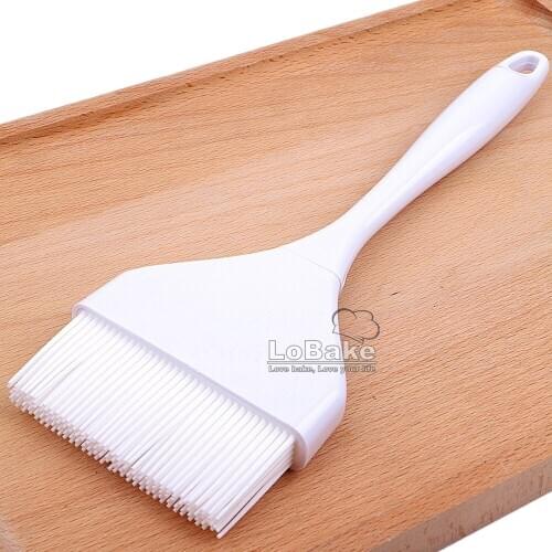 Big 27cm high quality white silicone brush soft brushes oil BBQ brushes DIY kitchen bakery tools