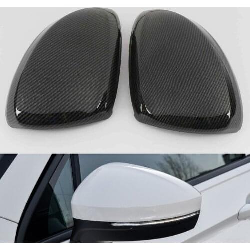 Rearview Mirror Cover For Volkswagen Tiguan MK2 2017 2018 2019 2020 Accssories Carbon Look Styling