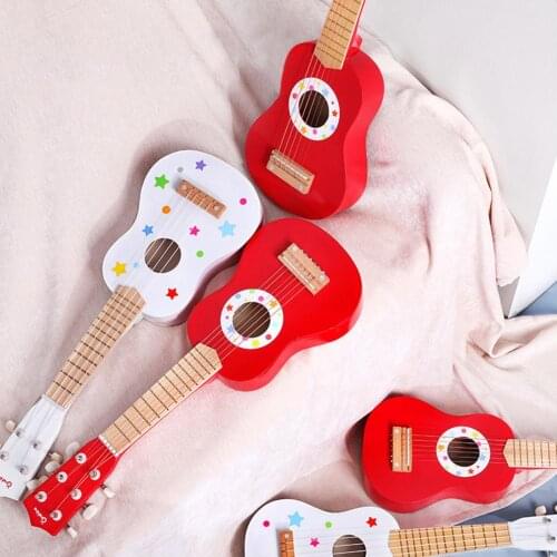 2021 Childrens Toys Mini Ukulele Small Guitar Simulation Playing musical Instrument Toy For Kids 3 Years old Beginner For Gift