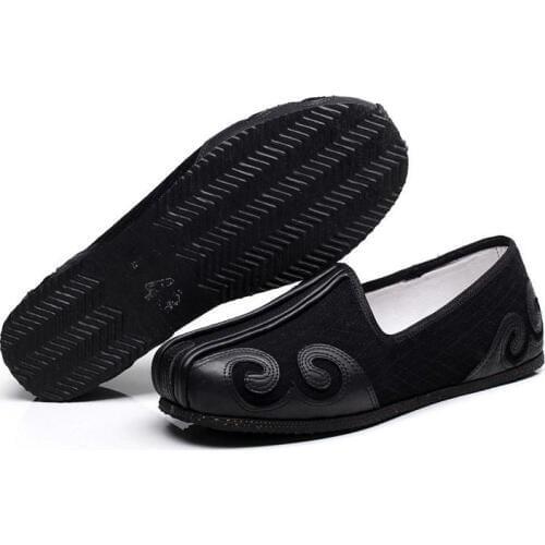 EU34~EU47 Taoist cloud hook shoes martial arts kung fu shoes taoism tai chi wushu sneakers black high quality