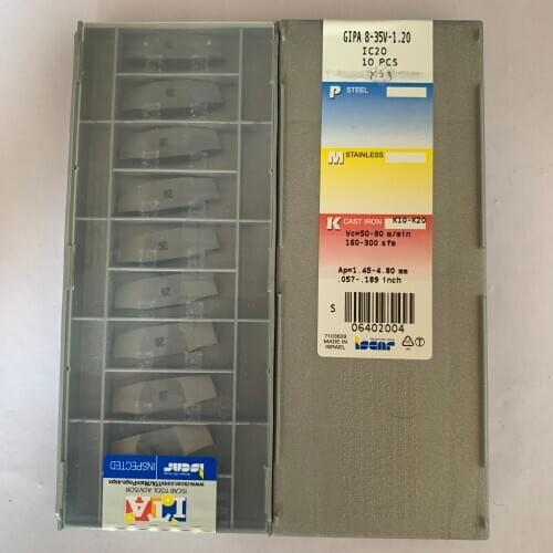 10PCS CARBIDE INSERT GIPA 8-35V-1.20 IC20