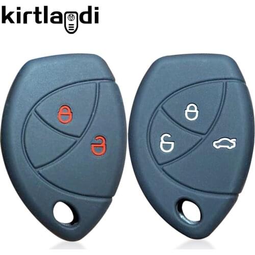 Kirtlandi 2 3 Buttons Silicone Shell Alarm Cobra for Renault Logan for Malaysia Toyota Truguard VG Remote Key Cover Case Holder