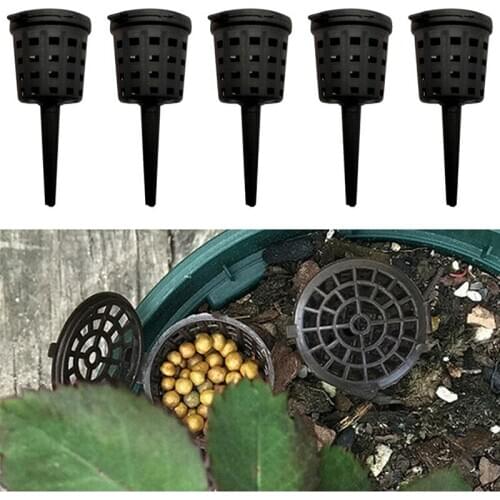 20/100Pcs Pack Park Agriculture Orchid Portable Cultivate Nursery Pots Slow Release Fertilizer Baskets With Lid Plant Aquarium