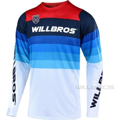 Willbros Mountain Bicycle Offroad Long Sleeve SE Pro Mirage Team Jersey MX Dirt Bike Racing Summer T-shirt