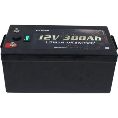 Polinovel Solar RV Marine Leisure Lithium 12V 300Ah Lifepo4 Battery