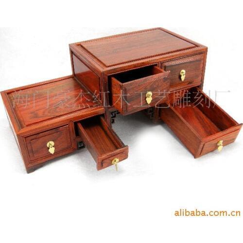 Rosewood furniture miniature Rosewood five pumping low quality base fine mahogany cabinet