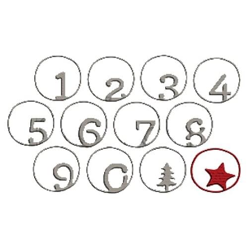 Circle Number Frame Shape Metal Cutting Dies Stencil Scrapbook Album Embossing For Gift Card Making Handcraft 2019