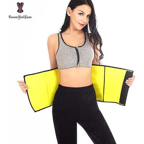 Waist Trainer Belt Neoprene Plus Size Underbust Corset Black Boneless Bustier Easy To Wear Waist Cincher Body Shaper Slim Belt
