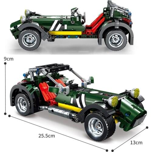 2021 NEW High-tech Caterhams Super 7 Building Blocks Kit Bricks Racing Sport Car Creator Classic Model Toys For Children Gifts