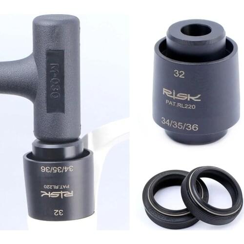 RISK Mountain Bike Suspension Front Fork Oil Seal Dust Seal Installation Tool 32/34/35/36mm MTB Bicycle Shock Absorb Fork RL220