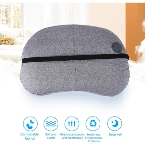 Portable Inflatable Pillow With Pillow Cover And Storage Bag Office Travel Hiking Beach Car Plane Head Rest Camp Ultralight Gear