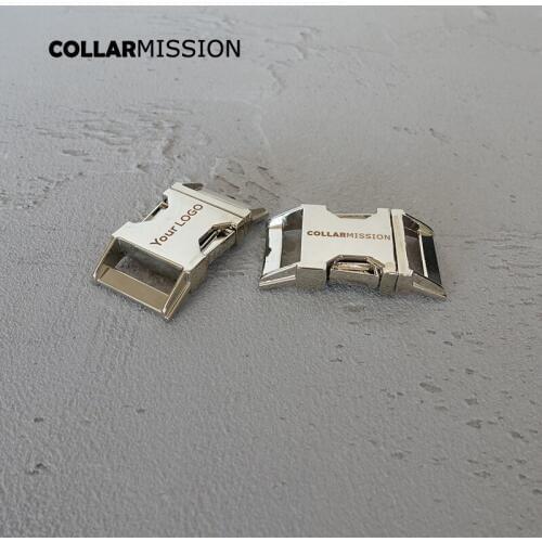 10pcs/lot Engraved buckle, We provide laser engraving service customize LOGO 25mm silver CK25Y01