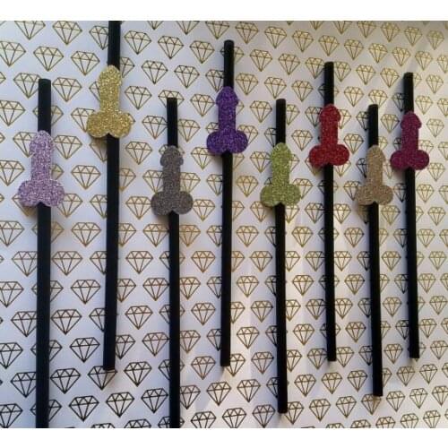 SALE! Glitter Penis Straws, set of 25- Bachelorette Party Straws, Decor - Same Penis Forever Straws, Last Fling Before the Ring