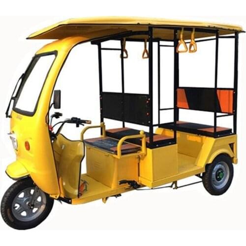 Outdoor Adult Electric Motorcycle Tricycle Three Wheels Passenger Vehicles With Solar Panel